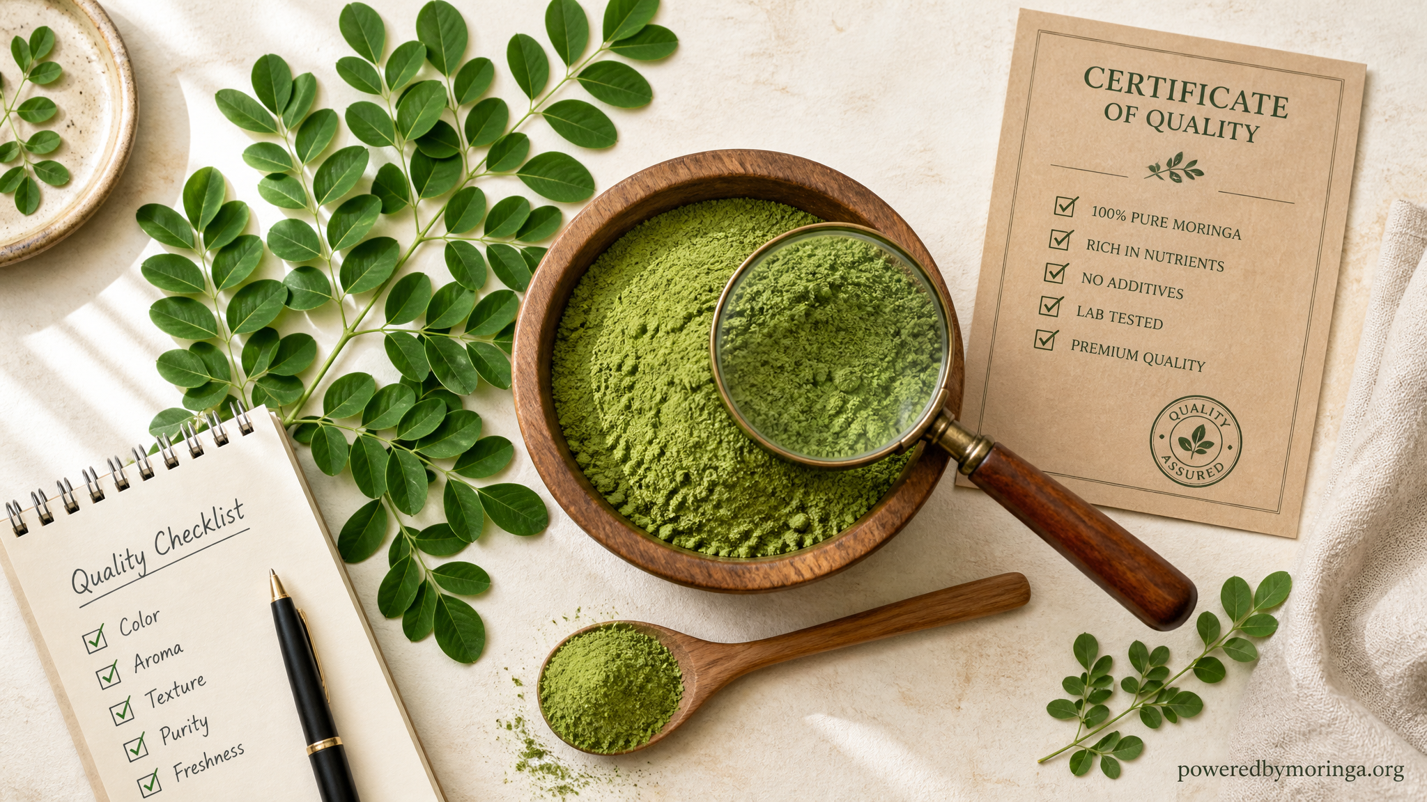 How to Spot High-Quality Moringa: A Buyer's Checklist