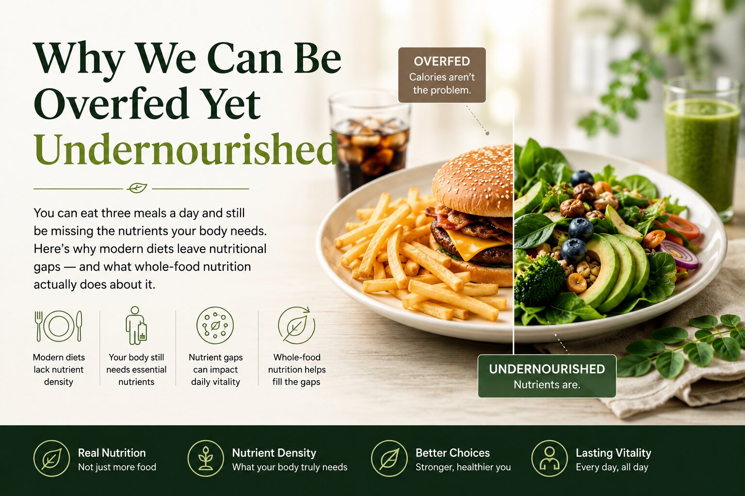 Why We Can Be Overfed Yet Undernourished