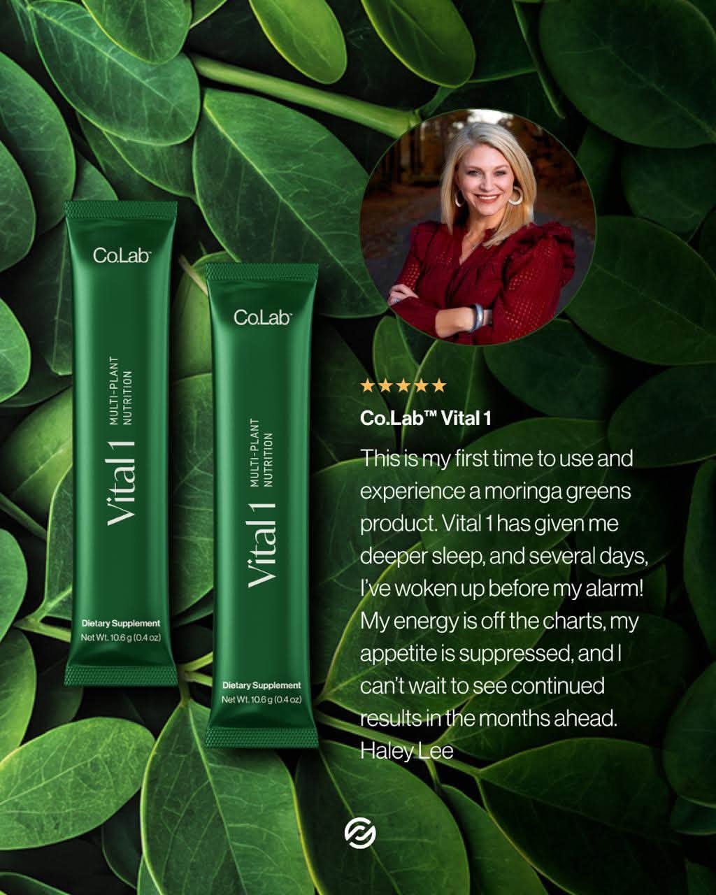 Haley Lee testimonial — deeper sleep, energy off the charts, appetite suppressed