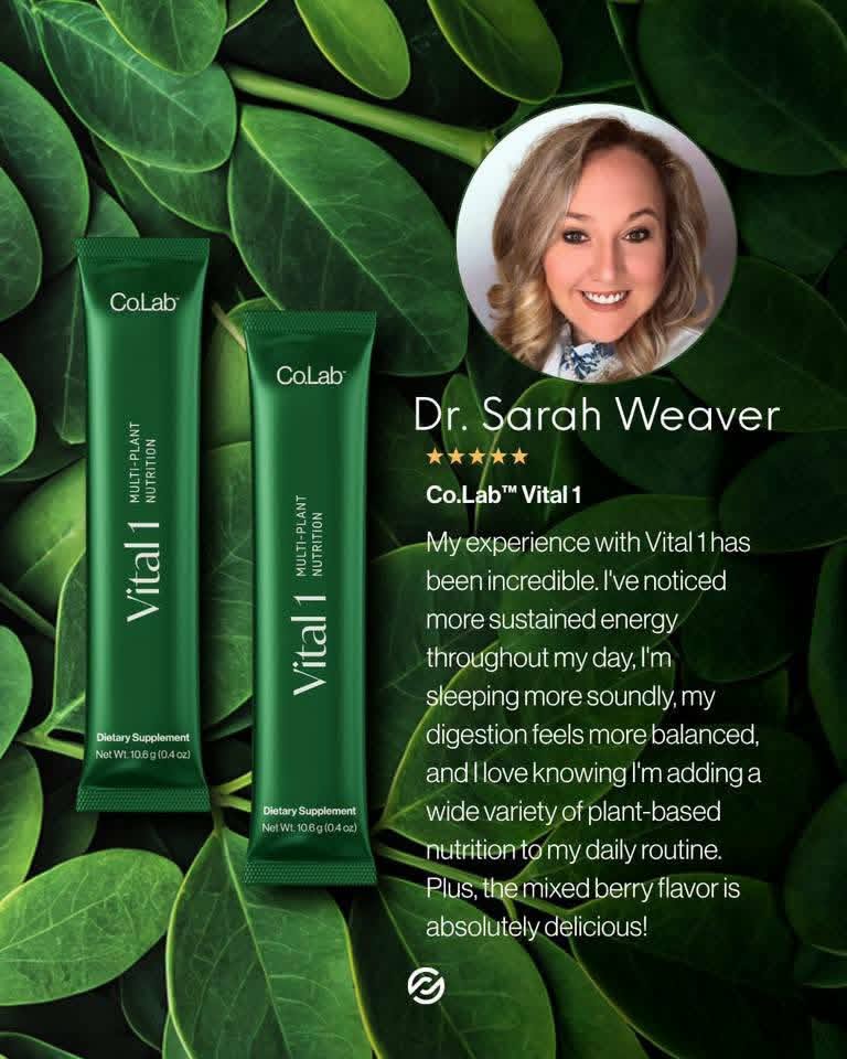 Dr. Sarah Weaver testimonial — sustained energy, sleeping more soundly, digestion feels balanced